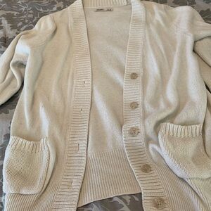 Old Navy Cream Button-Up Cardigan